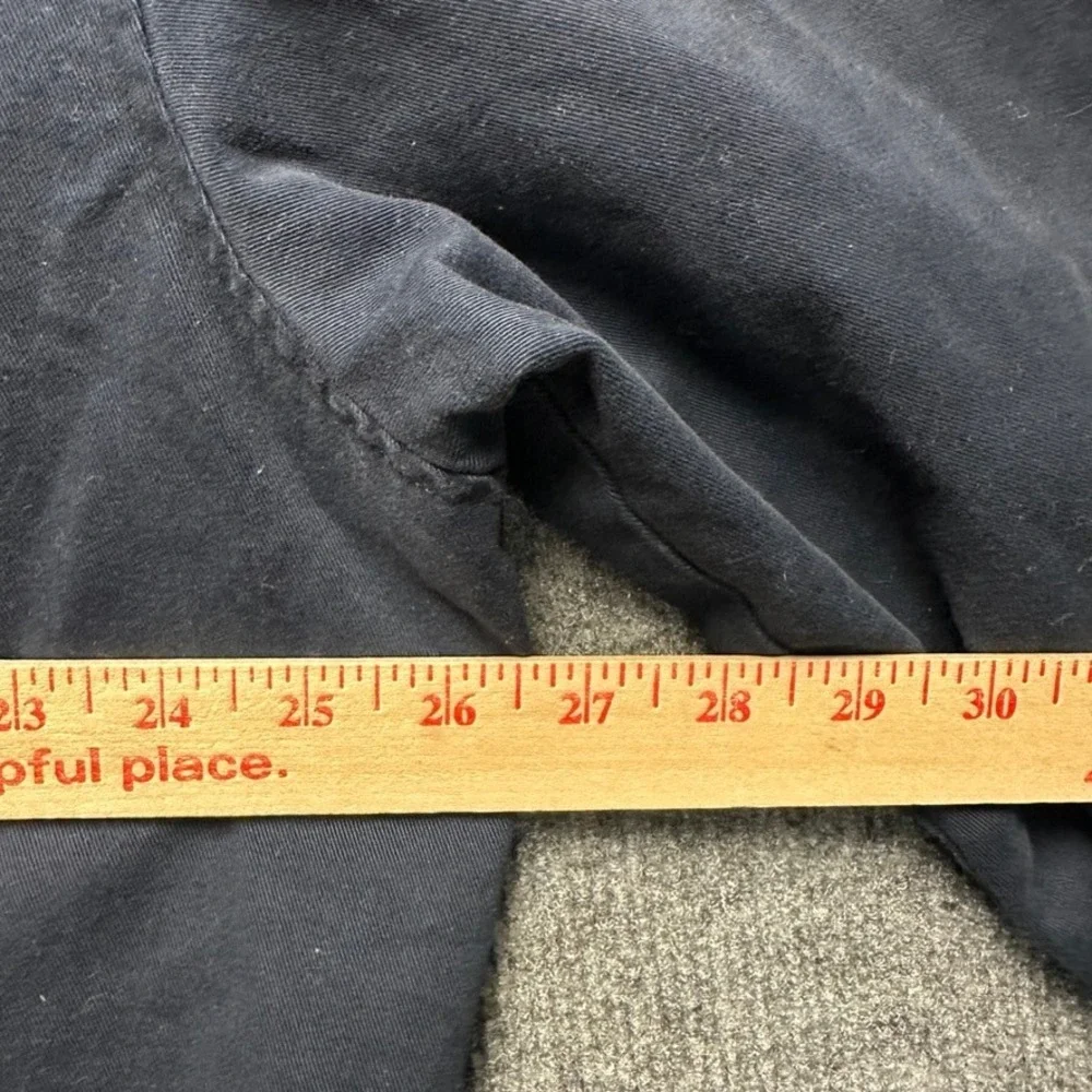 Polo Ralph Lauren Mens Harrington Jacket Navy Blue Plaid Lined Large Cotton Zip